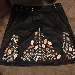 Torrid Leather Mini Skirt
